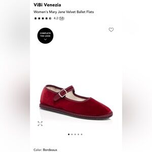 Brand new wi to tags in packaging  ViBi Venezia Red Velvet Ballet Flats